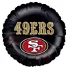NFL San Francisco Folienballon rund 45cm Football Party Fan Produktbild-Vorschau 1