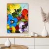 MuchoWow® - Leinwandbilder - Ölfarbe - Malerei - Blumen, Produktbild-Vorschau 6