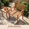 COSTWAY Tuinstoelen, set van 2, houten stoelen met Productafbeelding-voorbeeld 5