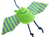 A close-up shot of a plush toy bat hanging from a string. Produktbild-Vorschau