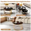 STILVORA 2er Set Couchtisch Satztisch Schwarz, Produktbild-Vorschau 5