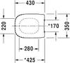 Duravit WC-Sitz D-CODE ohne Absenkautomatik weiß Produktbild-Vorschau 5