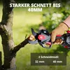 Akku Astschere 2-in-1 Set mit 2M Teleskopstange bis 40mm Produktbild-Vorschau 4