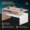 CASARIA Couchtisch mit Stauraum Weiß Eiche Produktbild-Vorschau 3