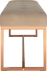 vidaXL Panca Beige 110x36x45 cm Velluto Anteprima dell’immagine prodotto 4