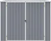 vidaXL Gerätehaus Grau 195x198x159 cm Verzinkter Stahl Produktbild-Vorschau 1