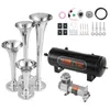 VEVOR Zughupen-Set, 4 Trompeten-Lufthupen-Set, 150 dB Produktbild-Vorschau 1