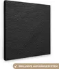 MuchoWow® - Leinwandbilder - Leder - Lederoptik - Schwarz - Produktbild-Vorschau 1