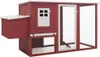 vidaXL Garten-Hühnerstall mit 1 Legenest Rot Holz Produktbild-Vorschau 9