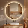 S'AFIELINA miroir de salle de bain LED rond miroir de salle Voir les images du produit 1