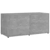 Mobile TV grigio cemento 80x34x36 cm materiale legno Anteprima dell’immagine prodotto 1