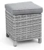 Hocker Dublin 40 x 40 cm | Aschgrau | Rattan Produktbild-Vorschau 1