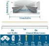 Chesbung LED Aluminium Profil 1m, 6er Set, U-Form, für Produktbild-Vorschau 4