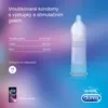 A Durex Intense Orgasmic condom is shown with product specifications and branding. Náhled obrázku produktu