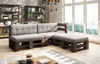 Lermowood Palettenmöbel Mp Bank 120 x 80 x 40 cm Palisander Produktbild-Vorschau 4