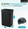 Five Stars® Mülleimer mit Sensor - 2x30 Liter - 2 Fächer - Produktbild-Vorschau 3