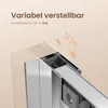 A close-up diagram illustrating the adjustable feature of a shower enclosure, showing a measurement of 2cm. Anteprima dell’immagine prodotto