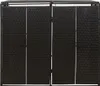 vidaXL Mülltonnenbox für 2 Tonnen Schwarz 140x80x117 cm Produktbild-Vorschau 2