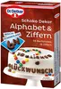 Dr. Oetker čokoládová abeceda s čísly a písmeny na pečení Náhled obrázku produktu 1