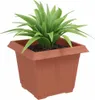 vidaXL Pot de fleurs carré, lot de 6, rouge brique, 23 x 23 Voir les images du produit 2
