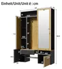 Armoire avec miroir, meuble à chaussures, étagère à Voir les images du produit 2