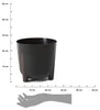 HowHomely Vaso da fiori altezza 25 cm - Vaso da fiori nero Anteprima dell’immagine prodotto 3