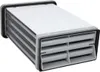 A heat exchanger for a dryer, shown from a slightly elevated angle. Produktbild-Vorschau