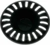 FRANKE Ventilset 1 Becken, Drehknopf, Überlauf rund, Black Produktbild-Vorschau 7