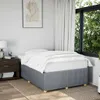 vidaXL Bettgestell ohne Matratze Hellgrau 120x190 cm Stoff Produktbild-Vorschau 2