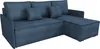 BroMARKT Ecksofa mit Schlaffunktion Atlantic Blau Cord Produktbild-Vorschau 1