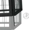 vidaXL 18-częściowy kojec dla psa czarny 50x100cm stal Podgląd zdjęcia produktu 4