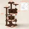 Yaheetech Kratzbaum Kletterbaum 139 cm H, Katzenbaum mit 3 Produktbild-Vorschau 3