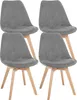 Set van 4 eetkamerstoelen Linares Productafbeelding-voorbeeld 2