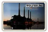 Blechschild Städte Wolfsburg VW-Kraftwerk Fluss 18x12cm Produktbild-Vorschau 1