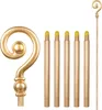Boland Sinterklaasstab oro 185cm - accessori San Nicola Anteprima dell’immagine prodotto 3