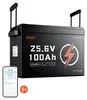 Baterie VEVOR LiFePO4, 24 V, 100 Ah, 100 A, lithium-iontová Náhled obrázku produktu 1