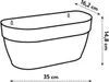 Blumenampel Elho Vibia Campana Kunststoff 35 x 16,2 x 14,8 Produktbild-Vorschau 7