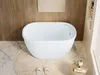Badewanne Sitzbad 120 x 75 x 65 cm Acryl Weiß 165 L PICCOLA Produktbild-Vorschau 3