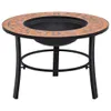 vidaXL Caminetto mosaico in Vetroceramica terracotta 68 cm Anteprima dell’immagine prodotto 8