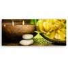 Leinwandbild Bambusblumen-Kerze 120x40 Feeby Gelb bild für Produktbild-Vorschau 2