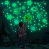 14 stücke Leuchtende Planeten Wandaufkleber Glow in The Produktbild-Vorschau 15