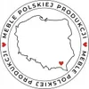 A circular logo with a map of Poland inside, featuring Polish text and two red hearts. Podgląd zdjęcia produktu