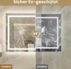 Badezimmerspiegel Touch 90 x 60cm LED 3 Lichtfarben dimmbar Produktbild-Vorschau 7