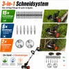 AJIEQAQ 3-in-1 Akku Rasentrimmer 21V, 1200W, 2×2,0Ah Akkus, Produktbild-Vorschau 6