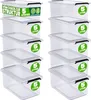 DEUBA® 10x Contenitore Trasparente 5L con Coperchio BPA Anteprima dell’immagine prodotto 1