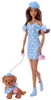 Zestaw lalka Barbie i pies, pasujące stroje w groszki Podgląd zdjęcia produktu 6