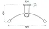 tooLight Kronleuchter 392252 Paradise 5 Metall Schwarz E27 Produktbild-Vorschau 6
