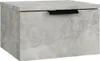 A concrete-effect wall-mounted nightstand with a black handle. Náhľad obrázku produktu