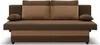 A sofa with a sleeping function, shown from the front on a white background. Produktbild-Vorschau
