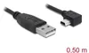 DELOCK Cavo USB A -> Mini-B St/St 0,50 m 90° Anteprima dell’immagine prodotto 4